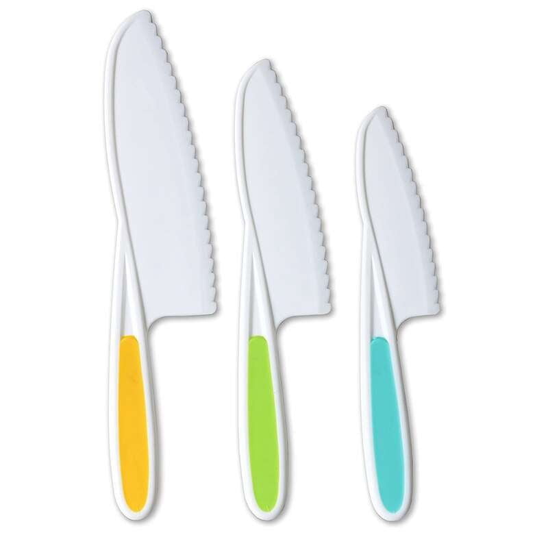 Child-Safe Knife, Educational Fruit Cutter, Non-Cutting Plastic Knife - available at Sparq Mart