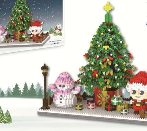 Christmas Toys Kids, Diamond Santa Claus, Santa Building Blocks - available at Sparq Mart