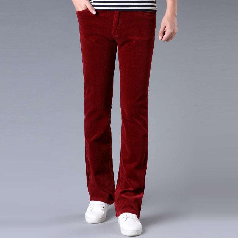 Korean pants, slim flared pants, stretch pants - available at Sparq Mart