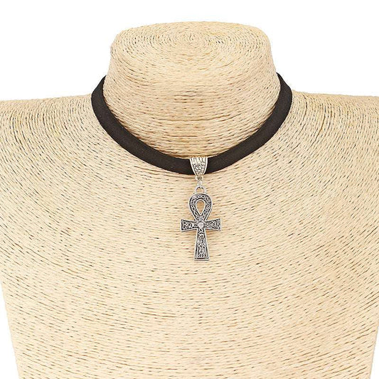 All-match Necklace, Silver Cross Pendant - available at Sparq Mart