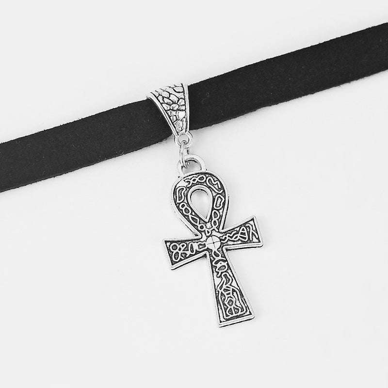 All-match Necklace, Silver Cross Pendant - available at Sparq Mart