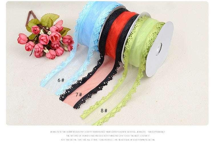 Mesh Lace Ribbon, Polyester Ultrasonic, Retail Customers - available at Sparq Mart