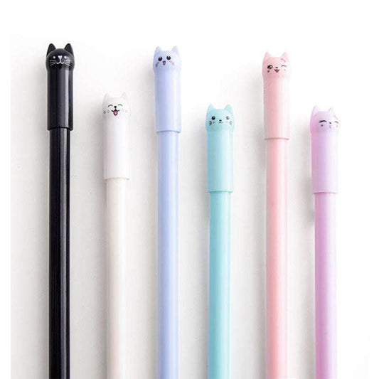 Cartoon Cat Gel Pen Set, Colorful Cartoon Cat Pens, Wholesale Cartoon Cat Gel Pens - available at Sparq Mart