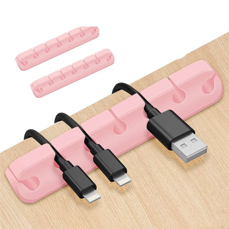 Cable Holder Organizer, Desktop Cord Management, Silicone Cable Winder - available at Sparq Mart