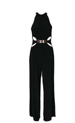 Casual Black Playsuit, High-Neck Jumpsuit, Stylish Sling Jumpsuit - available at Sparq Mart