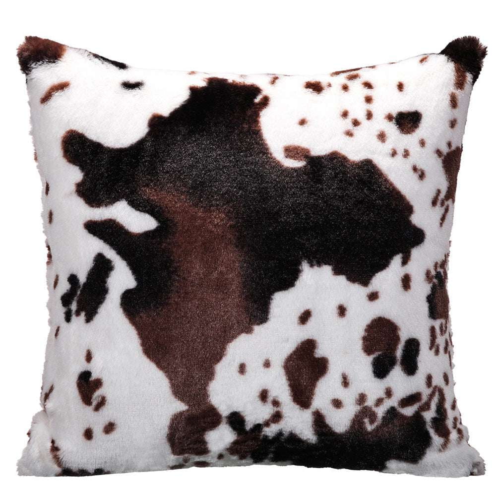 Cozy Plush Pillowcase, Decorative Cow Cushion, Luxury Throw Accessories - available at Sparq Mart