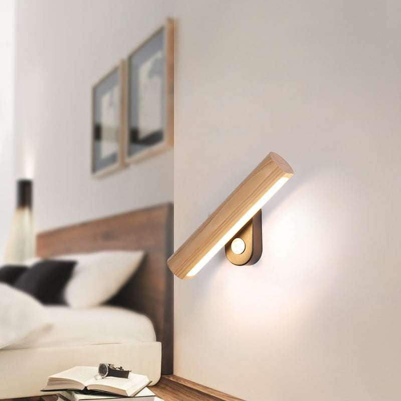 Modern Bedside Wall Lamp, Nordic Design Wall Light, Solid Wood Wall Sconce - available at Sparq Mart