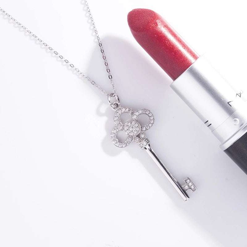 Heart Crown Necklace, Light Luxury Necklace, Sterling Silver Necklace - available at Sparq Mart