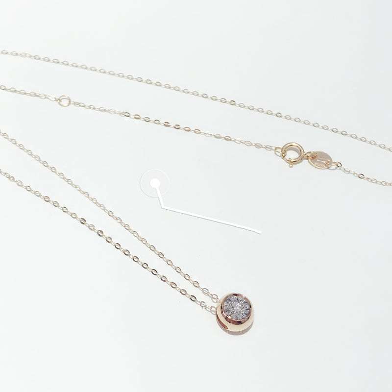 Diamond Necklace, Gold Necklace, Sparkling Bubble Necklace - available at Sparq Mart