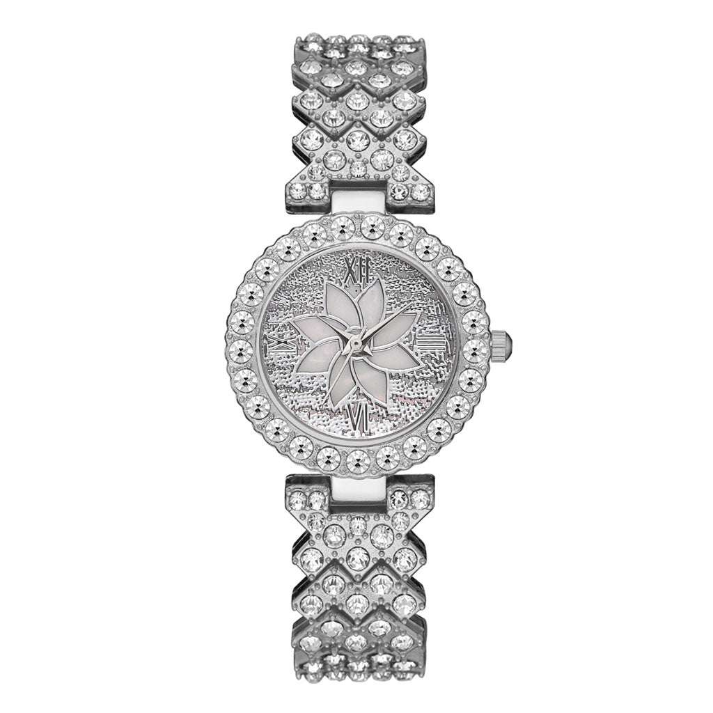 diamond bracelet watch, sparkling disk watch, women's bracelet watch - available at Sparq Mart