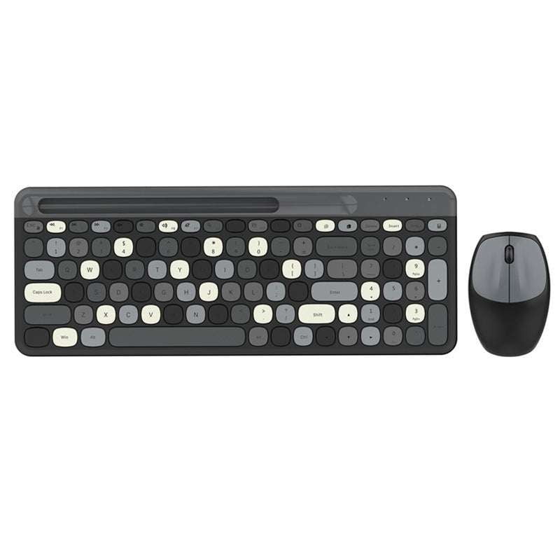 Colorful wireless keyboard, Office wireless mouse, Wireless USB set - available at Sparq Mart