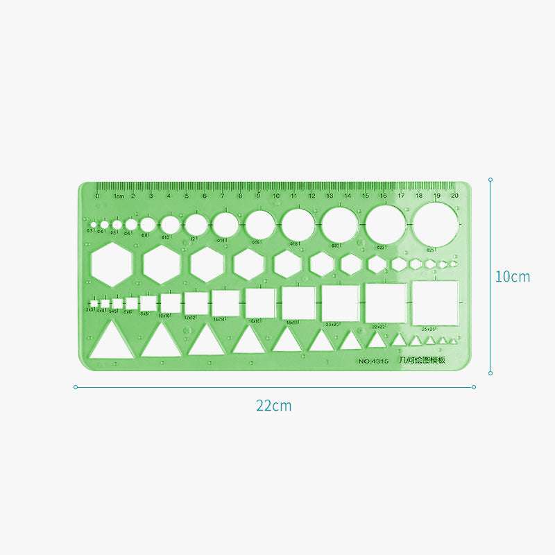 Geometry Drawing Templates, Math Template Learning, Ruler Tools - available at Sparq Mart