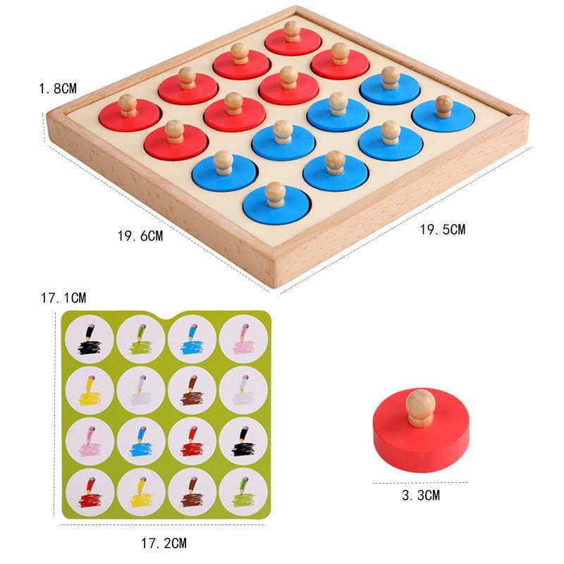 Improve Logical Thinking, Teaching Aid, Wooden Memory Chess - available at Sparq Mart