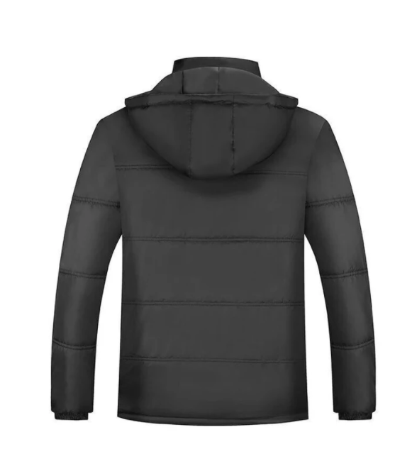 comfortable winter outerwear, stylish padded jacket, Warm men's coat - available at Sparq Mart