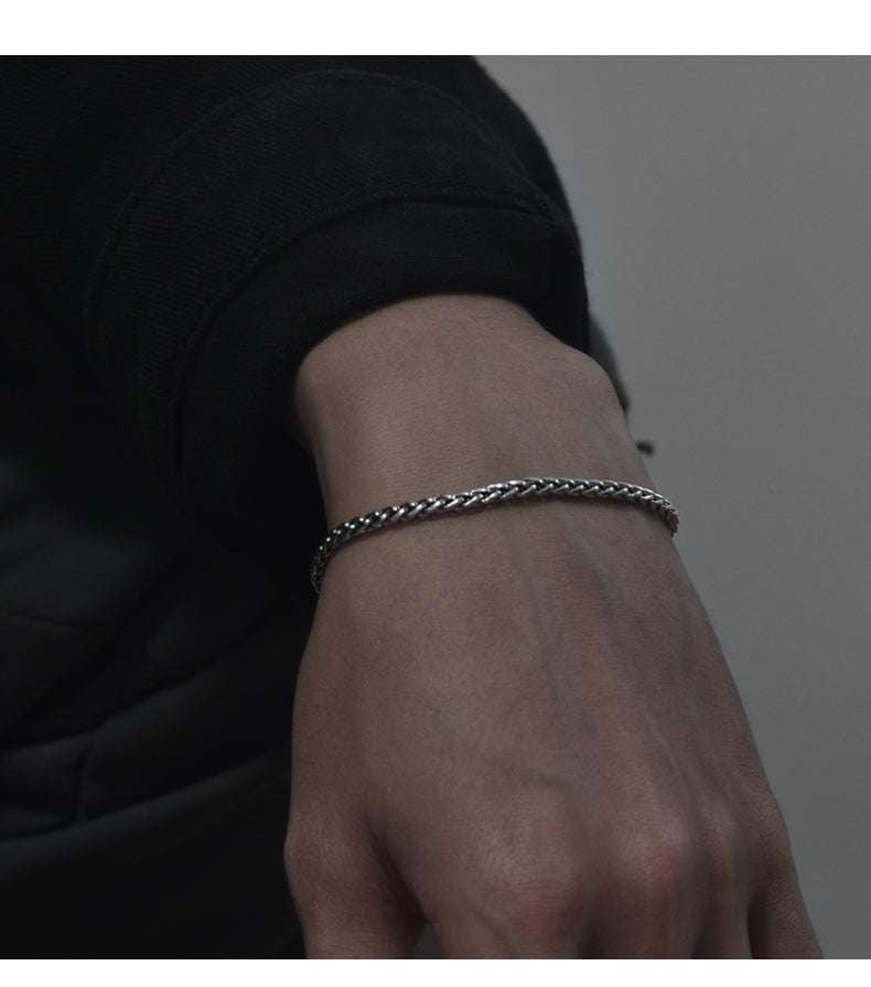 Distressed Bracelet, High-end Bracelet, Sterling Silver Bracelet - available at Sparq Mart