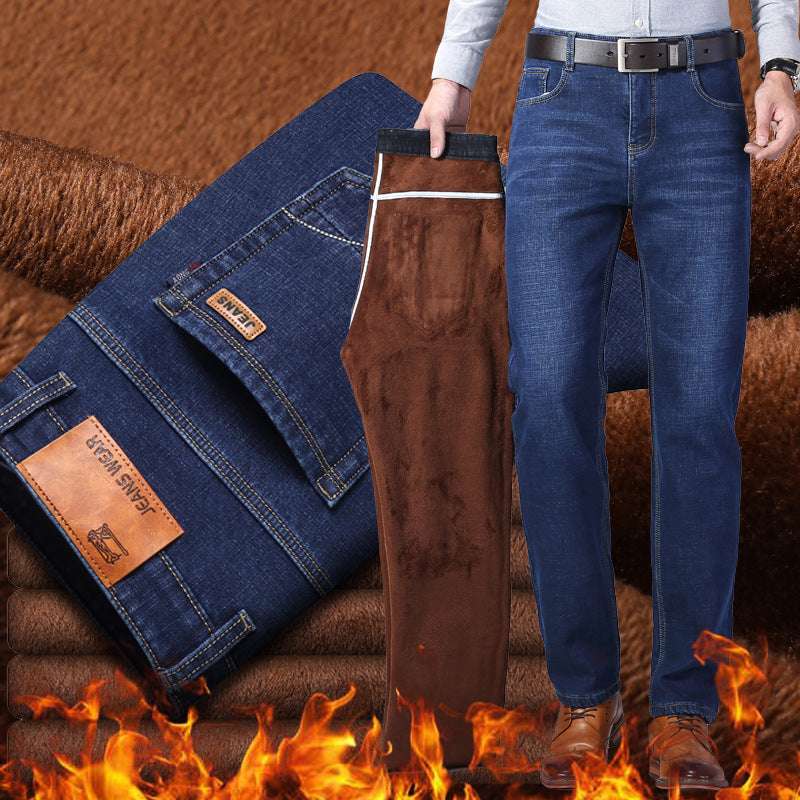 cozy men's jeans, Sparq Mart, stylish warm jeans - available at Sparq Mart