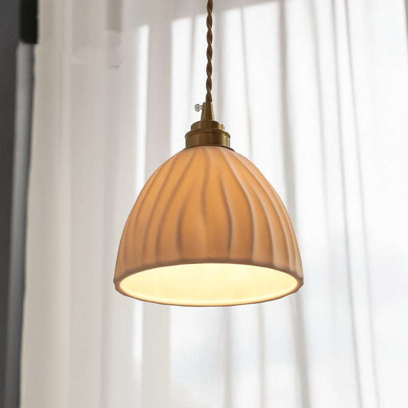 Small Single Head Chandelier, Stylish Ceramic Chandeliers, Unique Ceramic Lighting - available at Sparq Mart