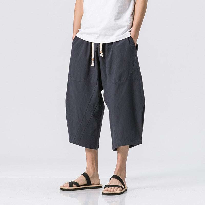 Casual Baggy Trousers, Cotton Harem Pants, Summer Lightweight Pants - available at Sparq Mart