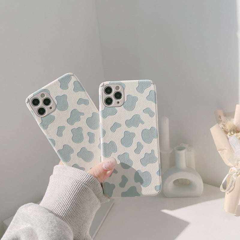 Cow Print Case, iPhone Case Protection, Silicone Phone Cover - available at Sparq Mart