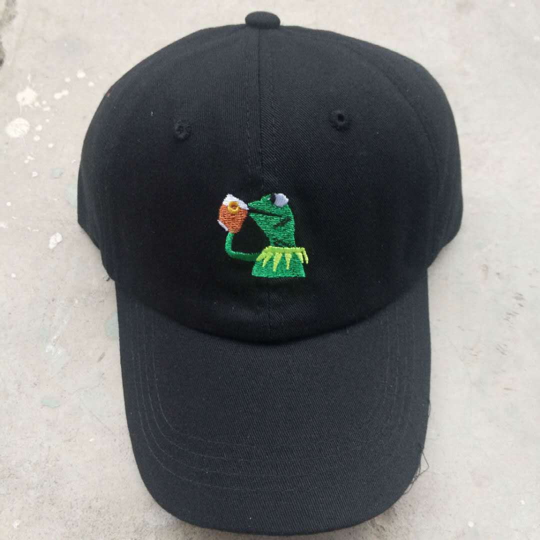 Adjustable Snapback Hat, Curved Brim Cap, Frog Baseball Hat - available at Sparq Mart