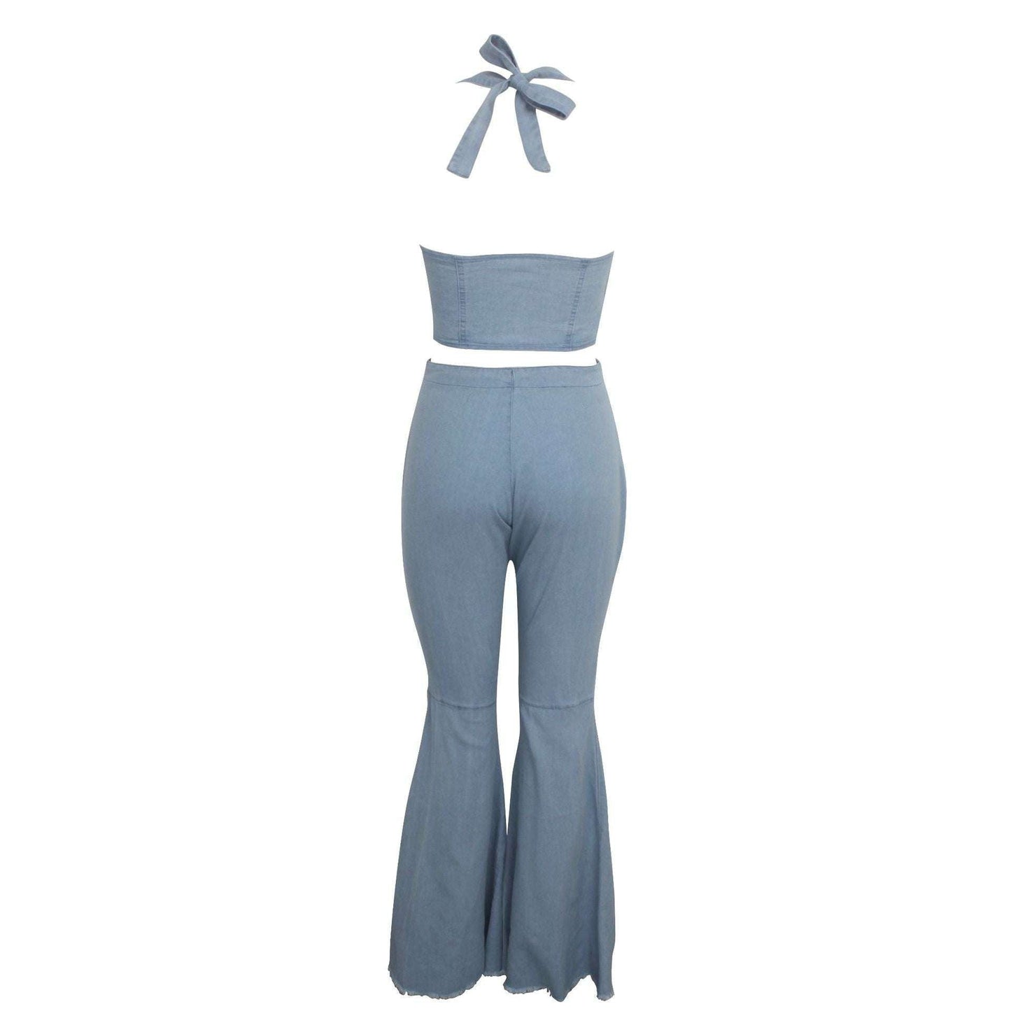 Casual Denim Suit, Frosted Denim Fashion, Women's Denim Outfit - available at Sparq Mart