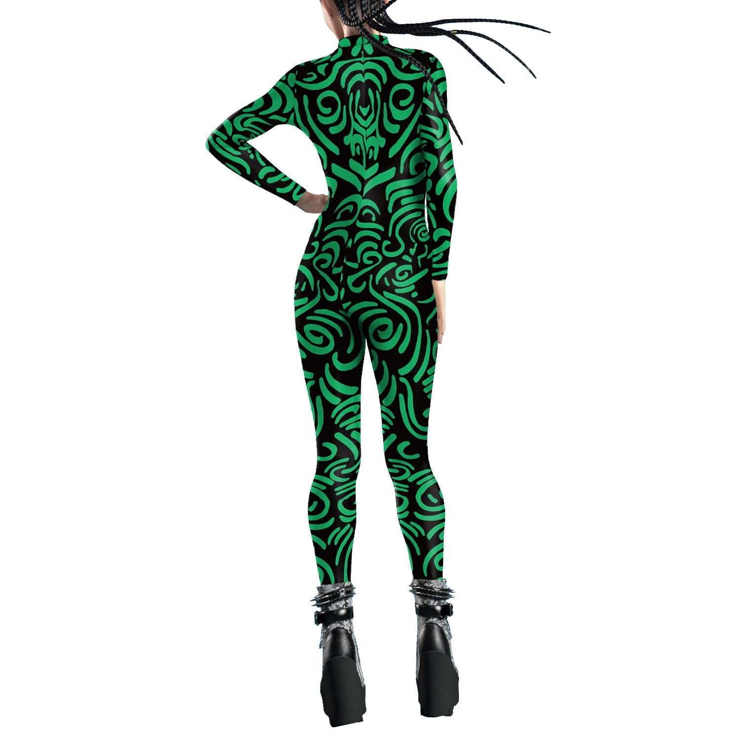 Fashionable Printed Onesie, Geometric Print Jumpsuit, Stylish Women's Jumpsuit - available at Sparq Mart