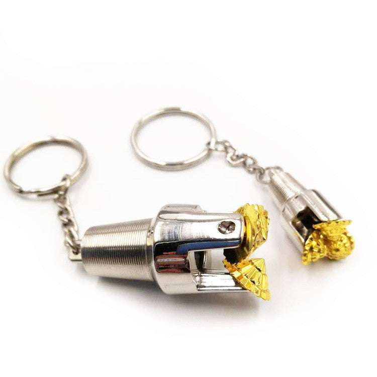 Creative Metal Keychain, Gold Drill Keychain, Stylish Key Ring - available at Sparq Mart