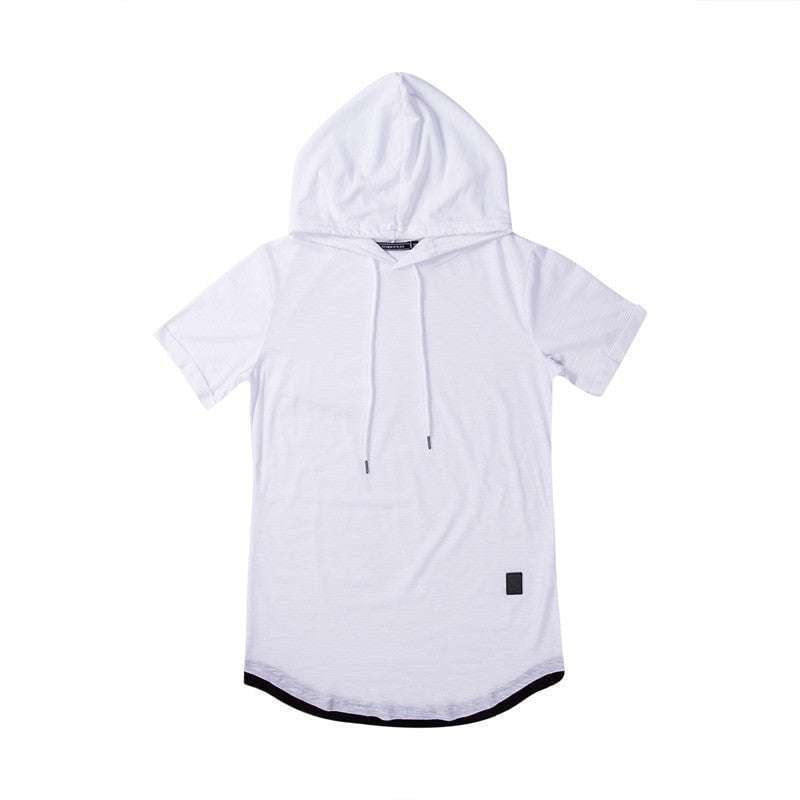 casual pullover hoodie, comfortable hooded tee, stylish t-shirt hoodie - available at Sparq Mart