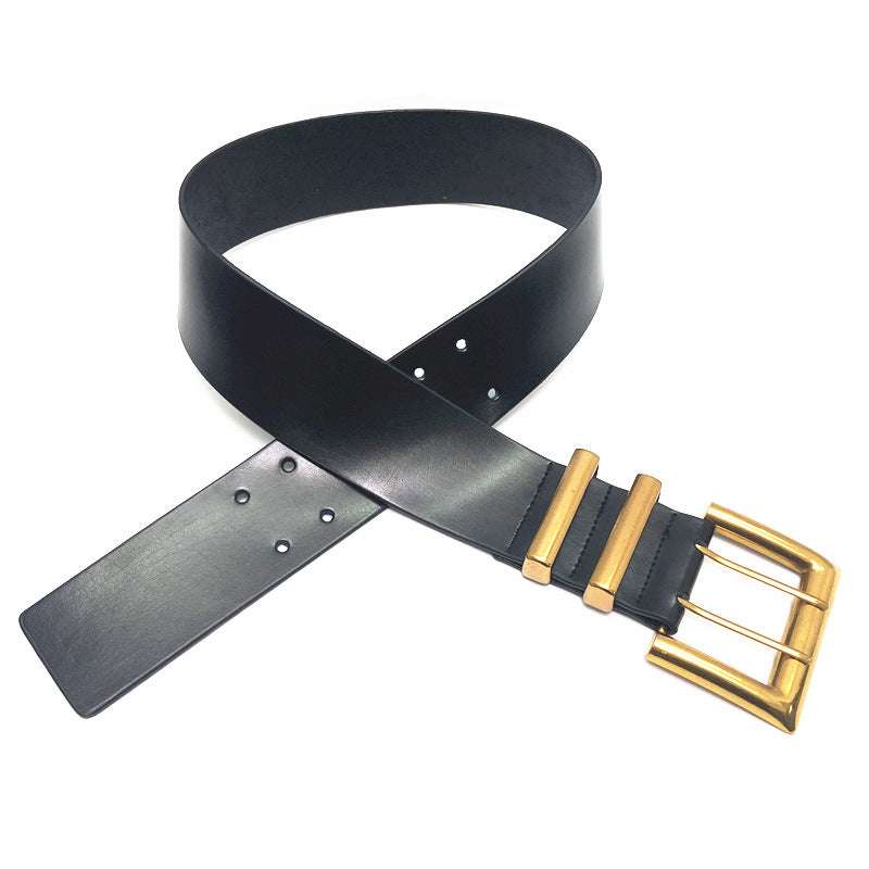 retro belt, Stylish leather belt, wide leather belt - available at Sparq Mart