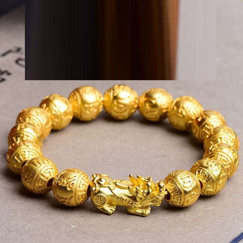 Men's gold bracelet, stylish men's bracelet, word truth jewelry - available at Sparq Mart