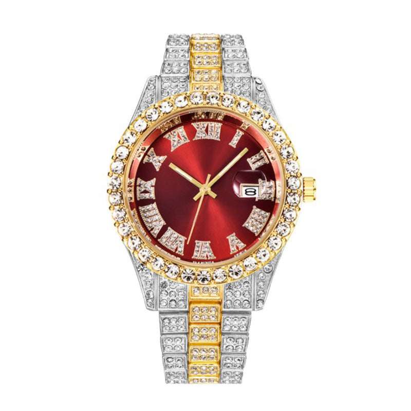 autopostr_pinterest_64088, Hip Hop Watches, Men's Diamond Quartz Watch, Steel Belt Watches - available at Sparq Mart
