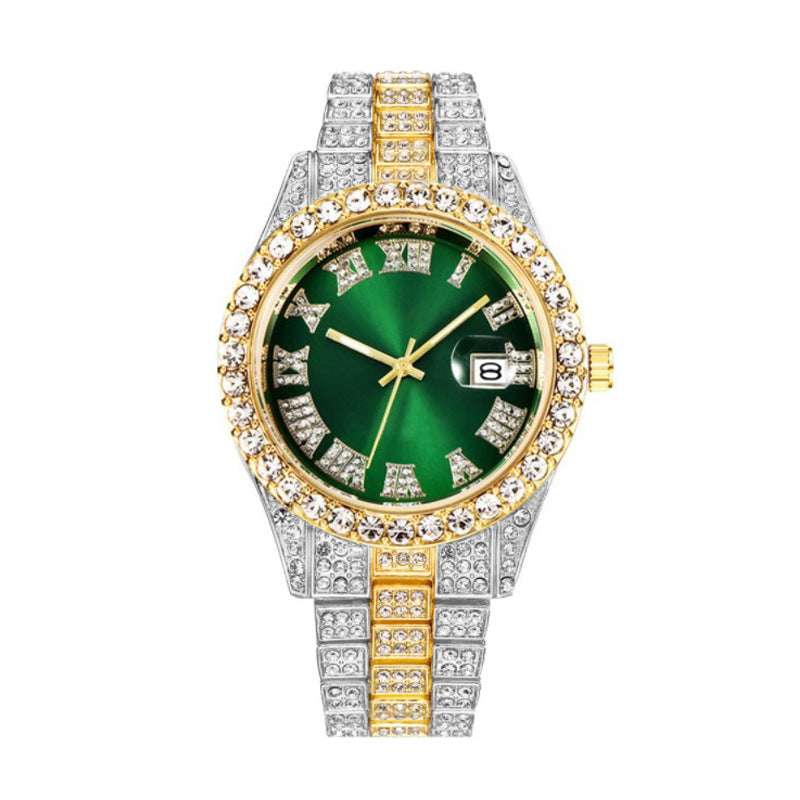 autopostr_pinterest_64088, Hip Hop Watches, Men's Diamond Quartz Watch, Steel Belt Watches - available at Sparq Mart