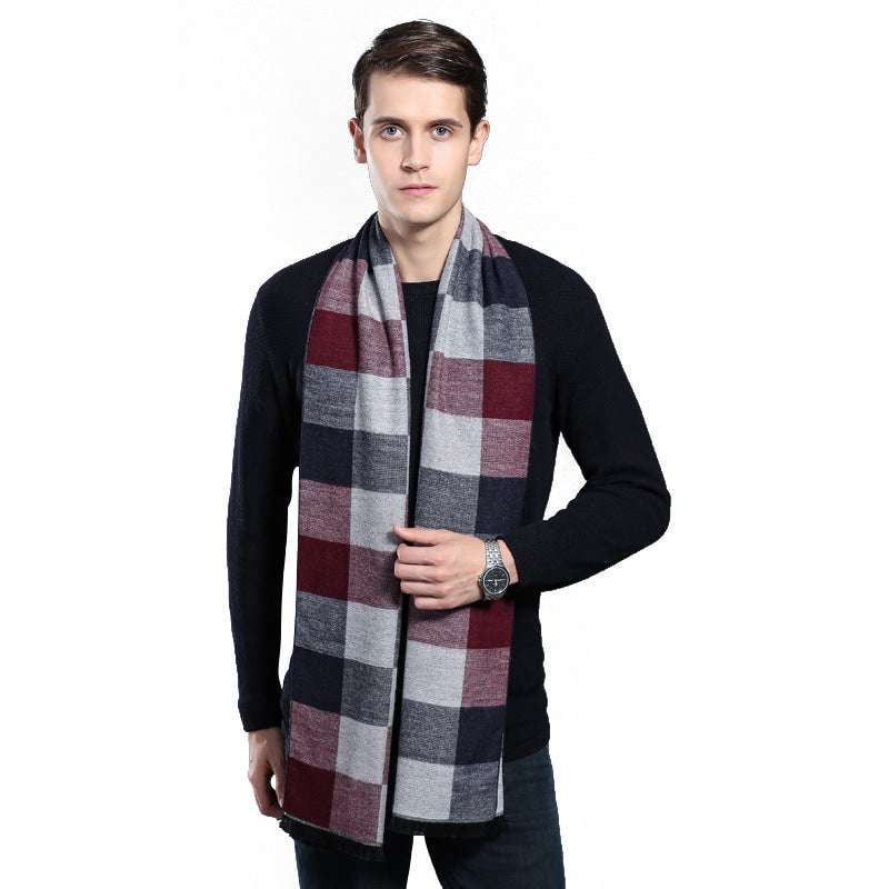 Autumn Chic Accessory, Cashmere Warm Scarf, Men's Winter Scarf - available at Sparq Mart