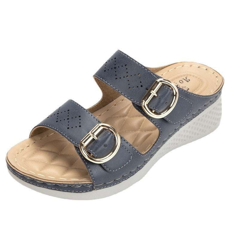 Comfort Women's Sandals, Metal Buckle Sandals, Sports Style Sandals - available at Sparq Mart