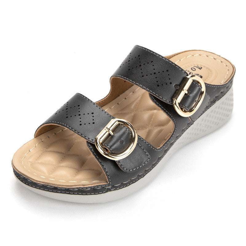 Comfort Women's Sandals, Metal Buckle Sandals, Sports Style Sandals - available at Sparq Mart