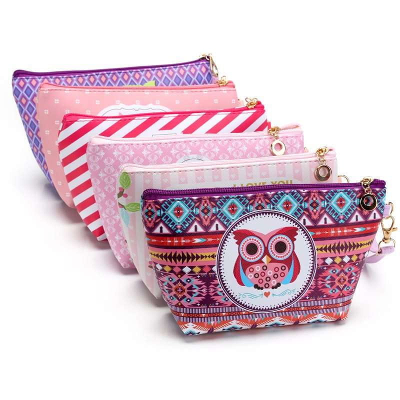 Owl-themed Cosmetic Pouches, Stylish Owl Makeup Bags, Women's Owl Hand Bags - available at Sparq Mart