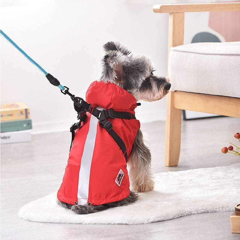 Dog Windbreaker Outdoor, Pet Raincoat Waterproof, Stylish Dog Apparel - available at Sparq Mart