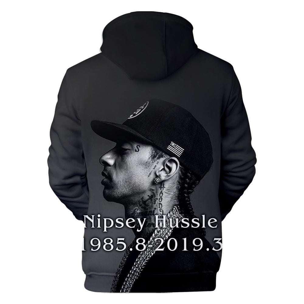 Digital Print Sweatshirt, Hip Hop Hoodies, Rapper Fan Apparel - available at Sparq Mart