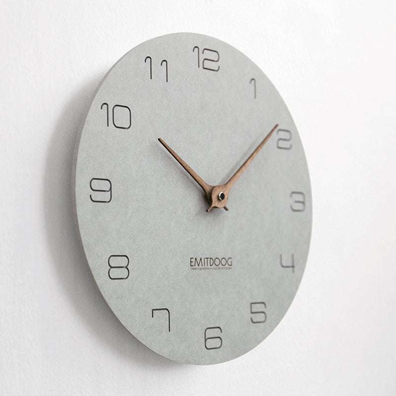 Decorative Wall Timepiece, Modern Round Clock, Silent Wooden Clock - available at Sparq Mart