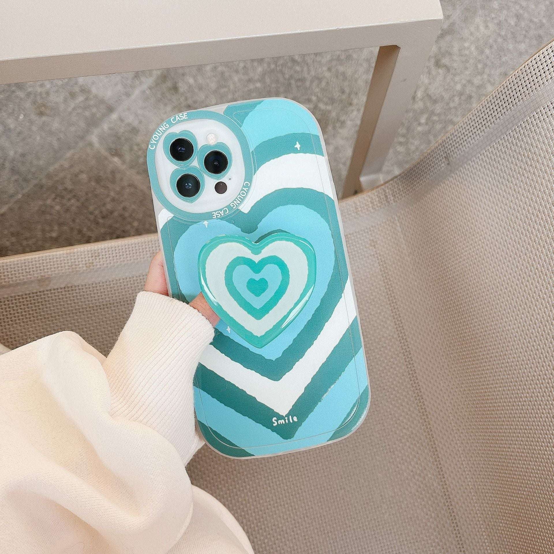 Couple Phone Cover, iPhone Silicone Holder, Silicone Heart Case - available at Sparq Mart