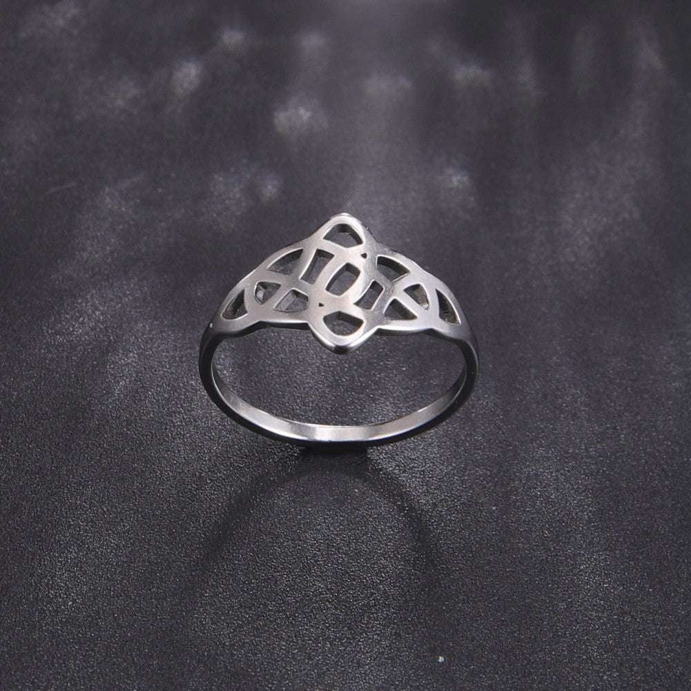 couple fashion ring, steel color ring, Women's stainless steel ring - available at Sparq Mart