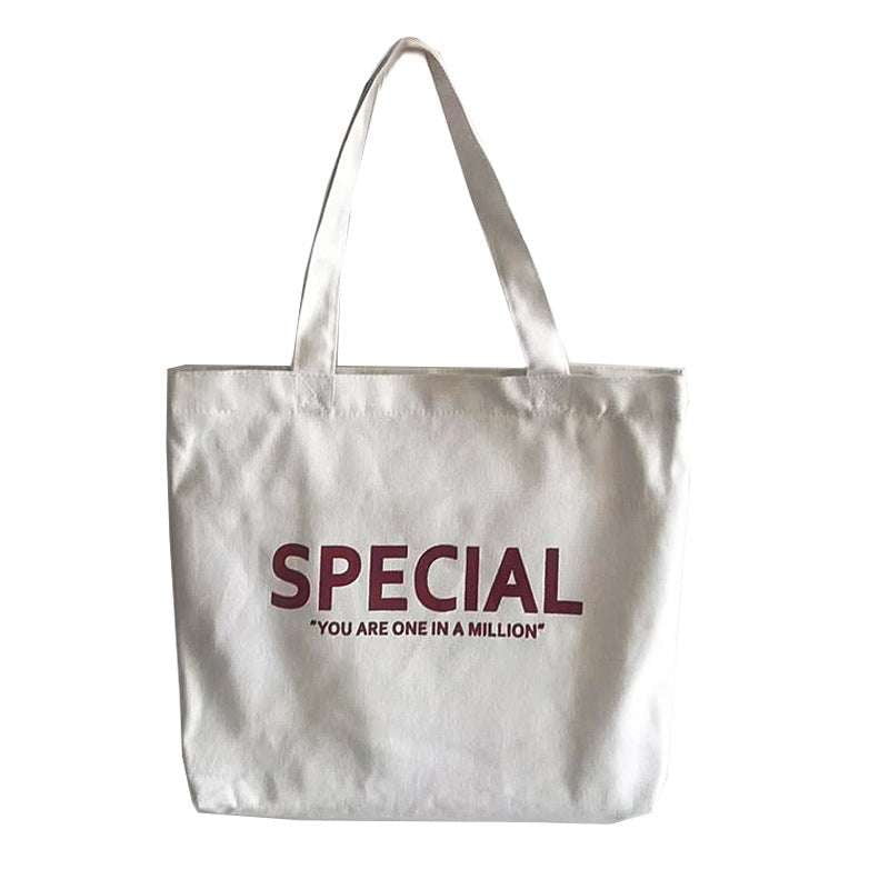 Casual Canvas Handbag, Shoulder Tote Bag, Student Canvas Bag - available at Sparq Mart