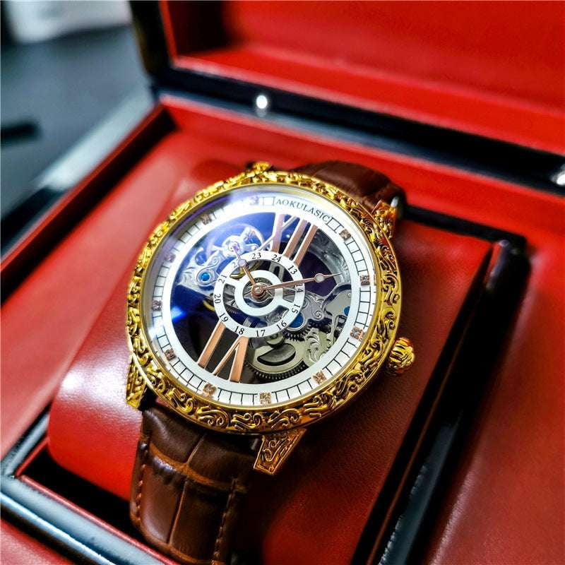 high-end watch, mechanical watch, Stylish tourbillon watch - available at Sparq Mart