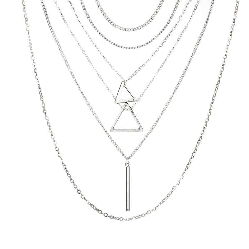 Layered pendant jewelry, Trendy women's necklace - available at Sparq Mart