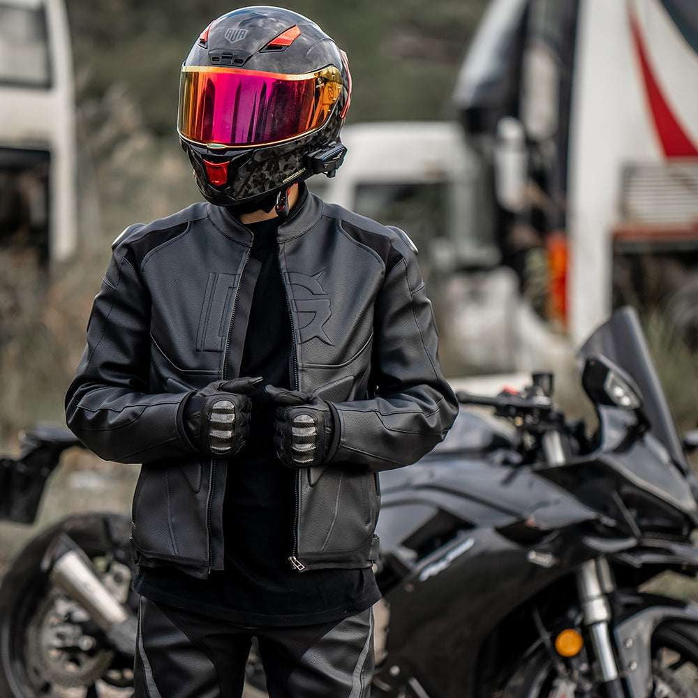 men and women, motorcycle pants suit, windproof leather pants - available at Sparq Mart