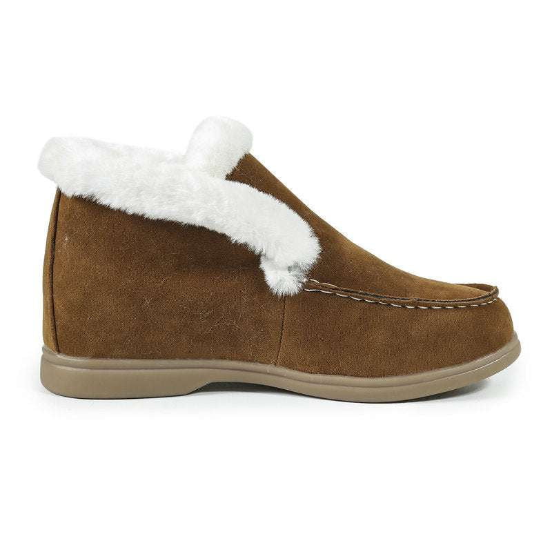 plus size boots, suede boots women, warm winter boots - available at Sparq Mart