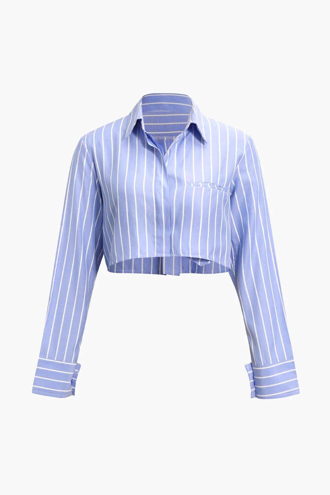 Fashionable short shirts, Stylish lapel shirts, Women's striped shirts - available at Sparq Mart