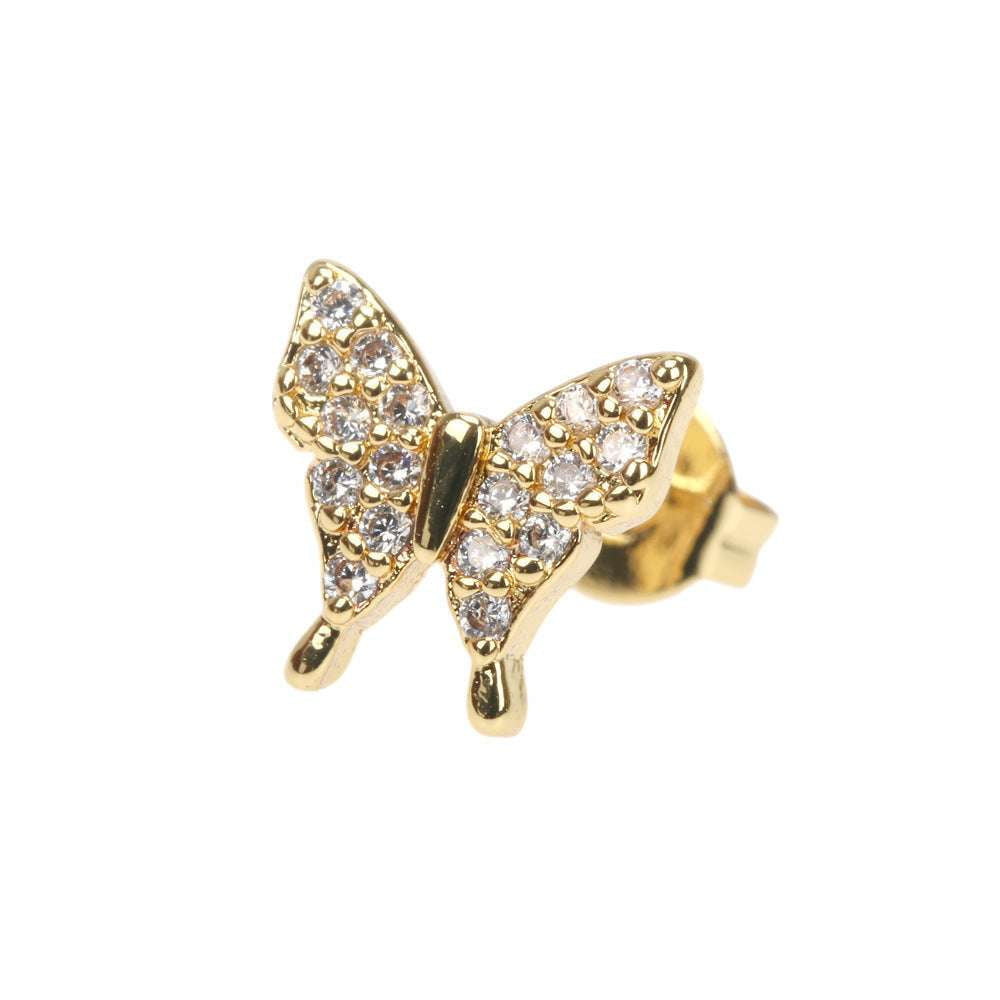 Cute Winter Earrings, Women's Autumn Earrings, Zircon Butterfly Earrings - available at Sparq Mart