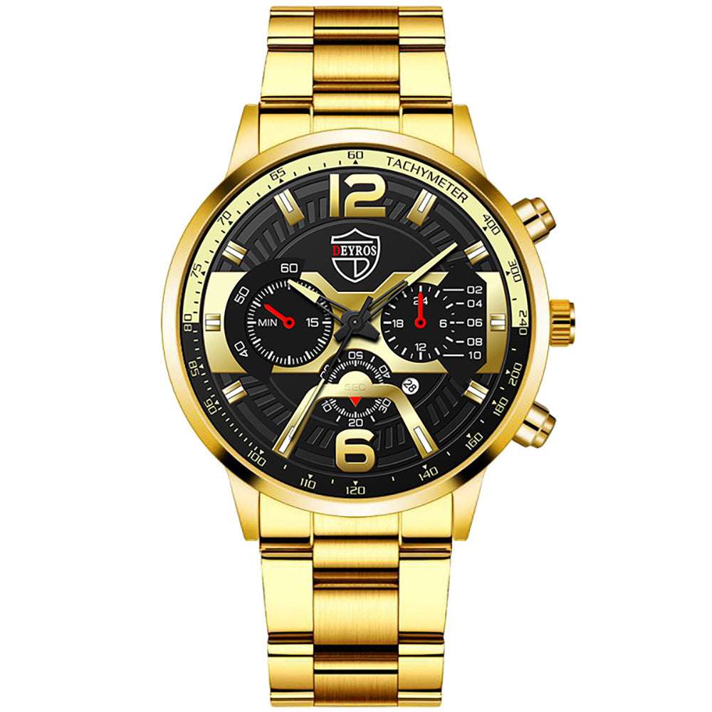 Calendar Quartz Watch, Men's Quartz Watch, Stainless Steel Watch - available at Sparq Mart