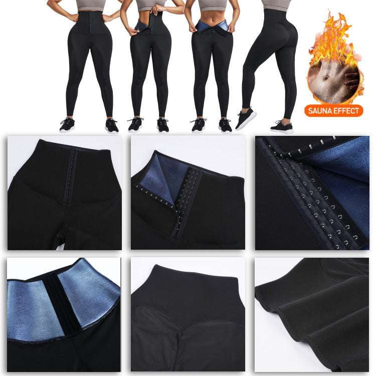 fitness sweat pants, slimming workout trousers, women's thermal leggings - available at Sparq Mart